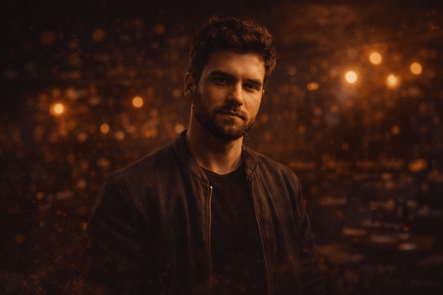 Portrait of fictional singer-songwriter Daniel Chase